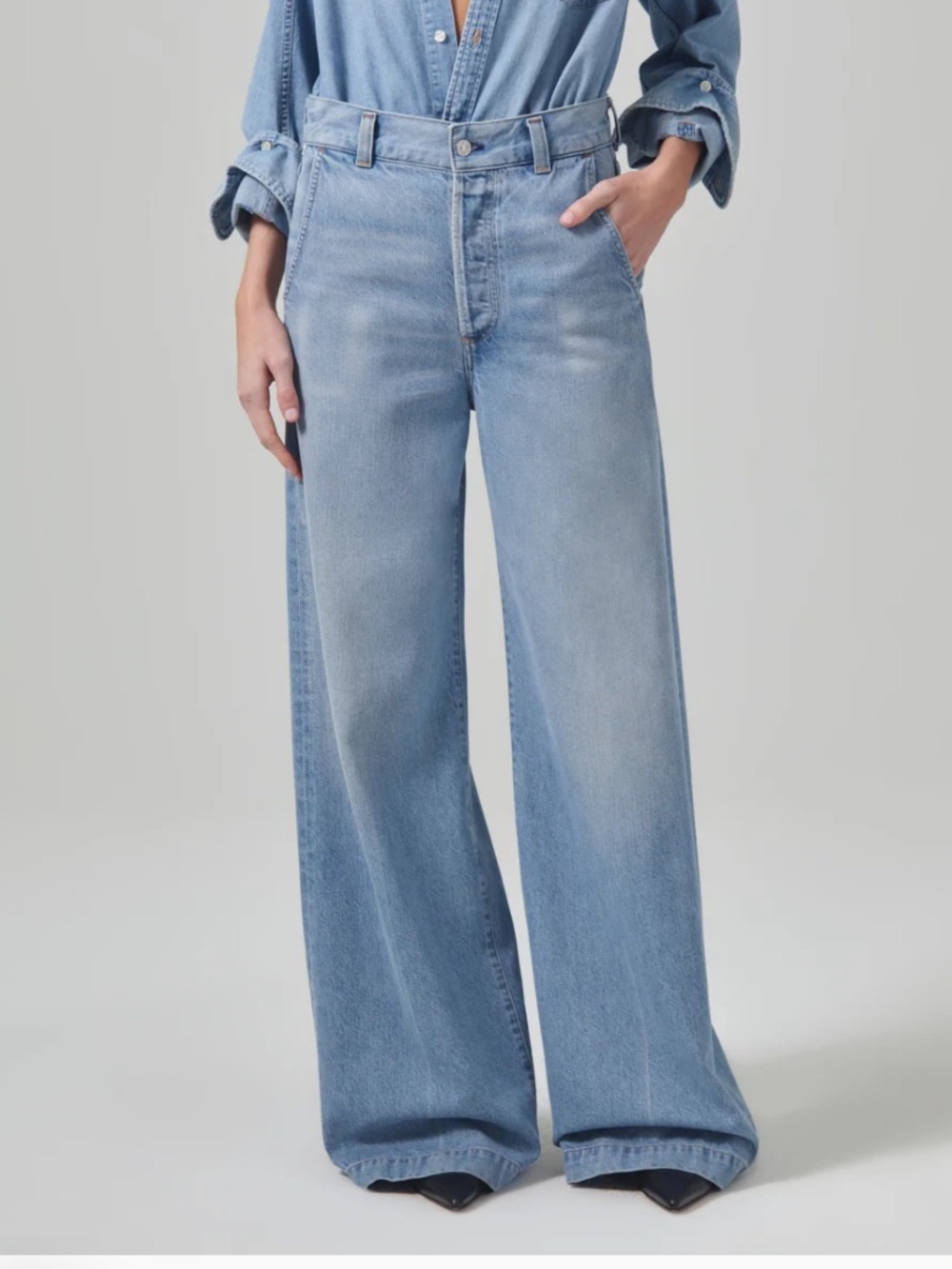 Citizens of Humanity BEVERLY TROUSER JEAN IN LUNE, 24
